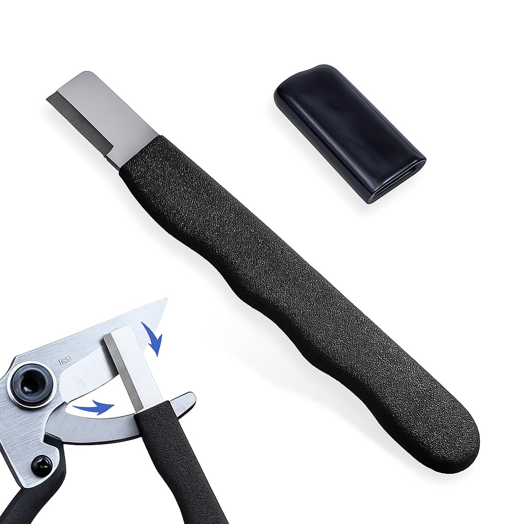 Multipurpose Garden Tool Blade Sharpener for Knife, Pocket Shears Scissor Sharpeners, Knife Sharpeners Toolfor Pruning Shears, Hedge Scissors, Kitchen Sharpener for Home, Manual Pocket Shapner