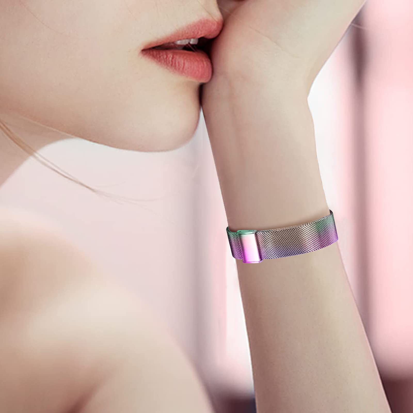 Joyozy Stainless Stell Watch Bands Compatible with Apple Watch Band Amazon.com: Joyozy Slim Stainless Steel Band Compatible with  main image 4