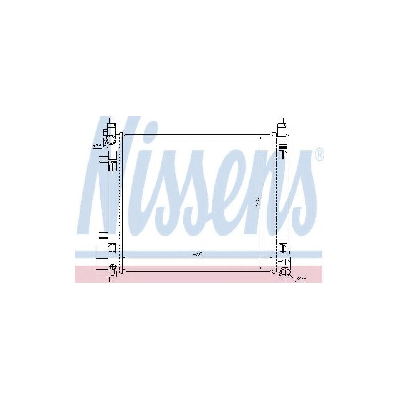 RADIATOR ENGINE COOLING 68720 FOR NISSAN MARCH/IV/ACTIVE MICRA HR12DDR 1.2L