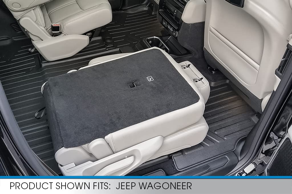 SMARTLINER All Weather Custom Fit Black 3 Row & Cargo Liner Behind The
