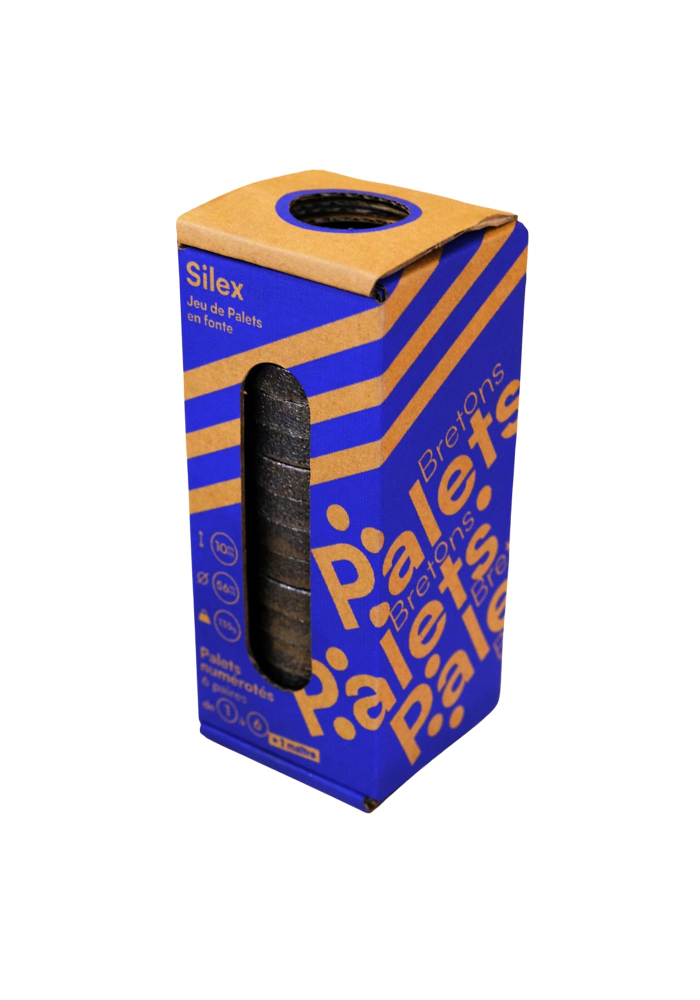 Jeu de Palets Breton en Fonte Pulvérisée - Silex- N°1 à 6