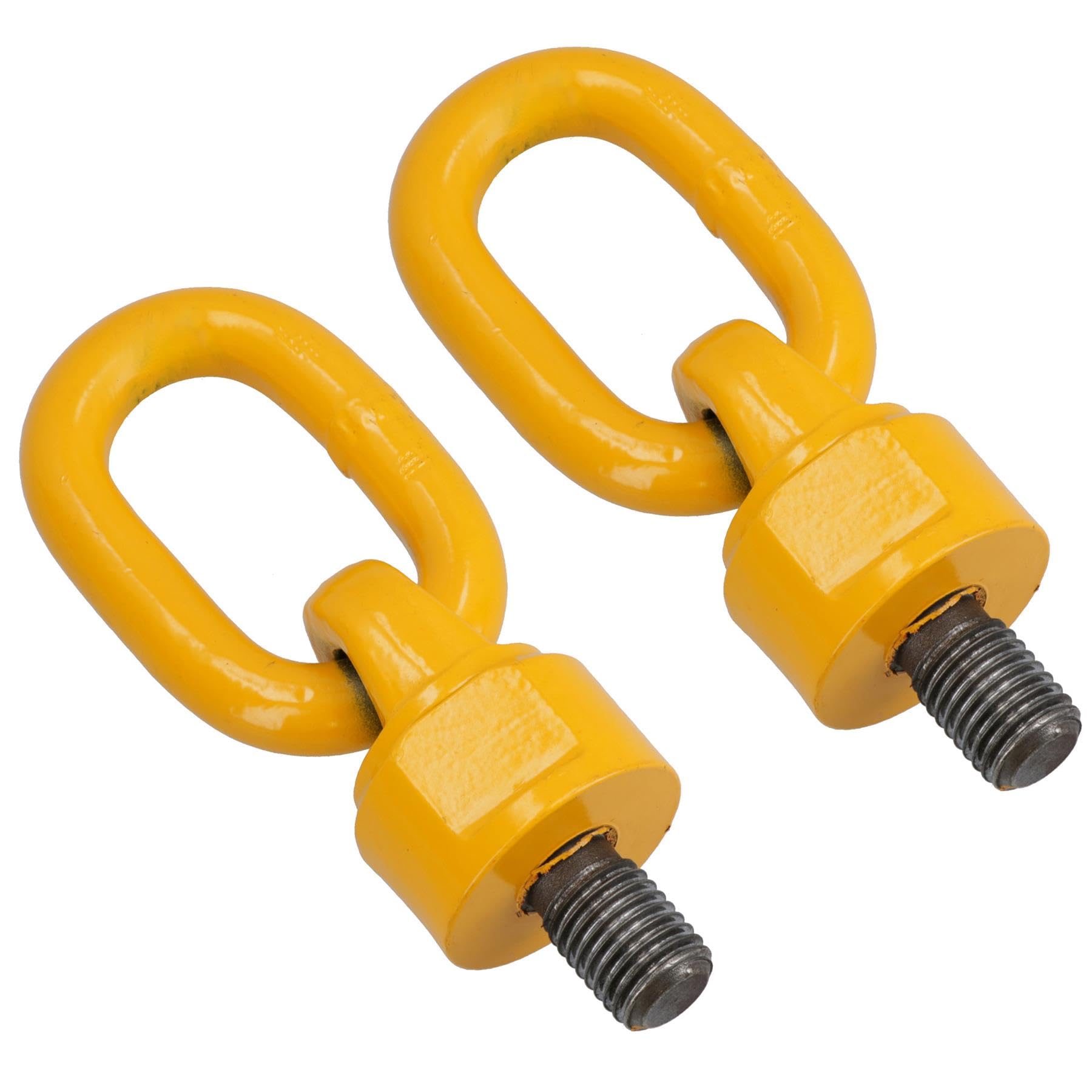 M16 x 40mm Swivel Rotating Lifting Point Eye Bolt with Ring 1.12t Capacity 2pc