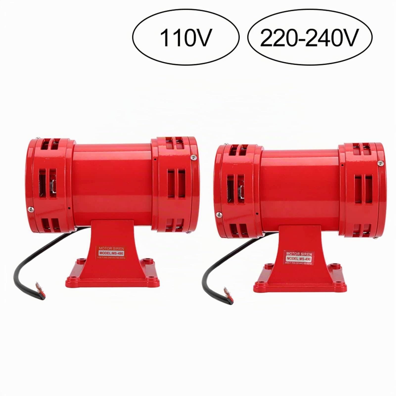 150dB Sirena Alarma de Motor , Mini Motor eléctrico Industrial Guardia de Alto decibelio contra Robo Alarma Continua Zumbador(220-240 V)