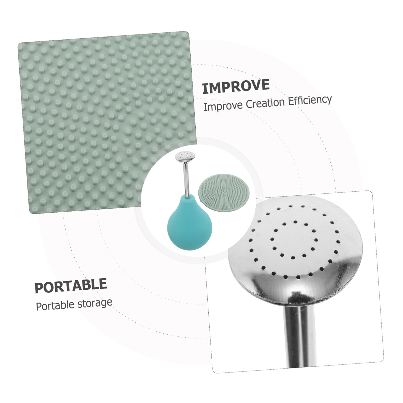 Alipis Kit de Herramientas para Fieltro Húmedo de Lana, Incluye 2 Rociadores Esféricos y 2 Herramientas Planas para Fieltrar, Accesorios para Manualidades Fieltro, Adecuado para