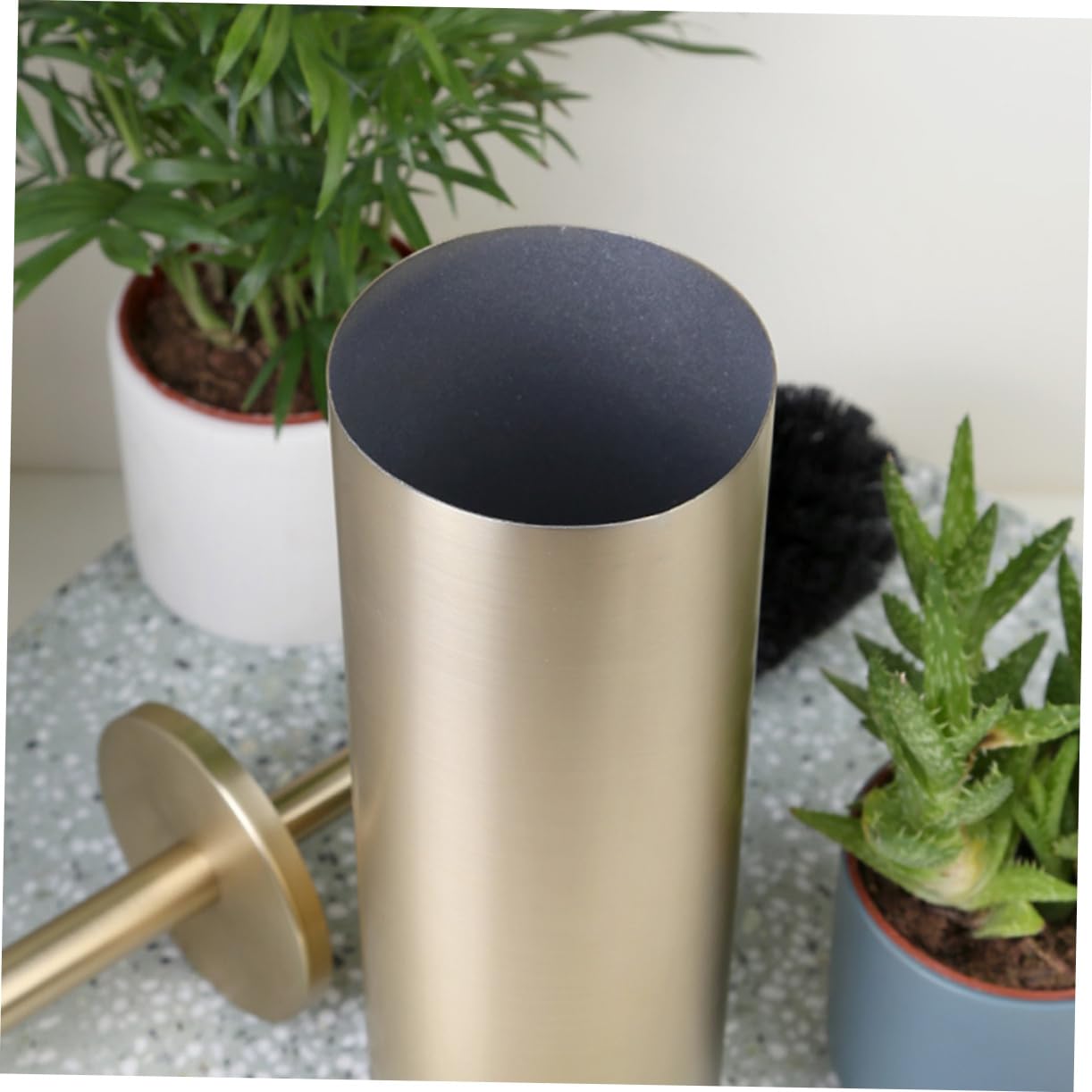 Cepillo de Baño Soporte 1 Unidad Acero Inoxidable Dorado