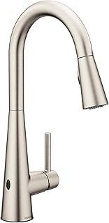 Moen Sleek Spot Resist Stainless Motionsense Wave Sensor Touchless One-H...