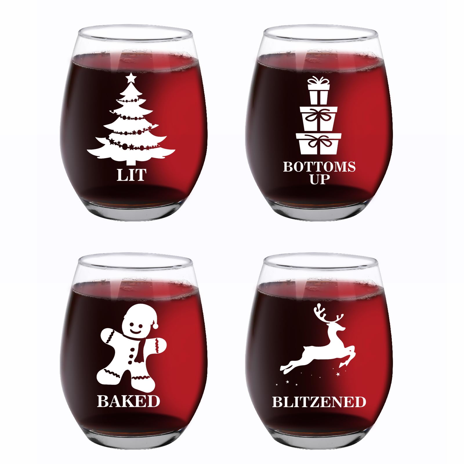 Funny Christmas Wine Glasses 10 Hilarious Options for Your Holiday Party