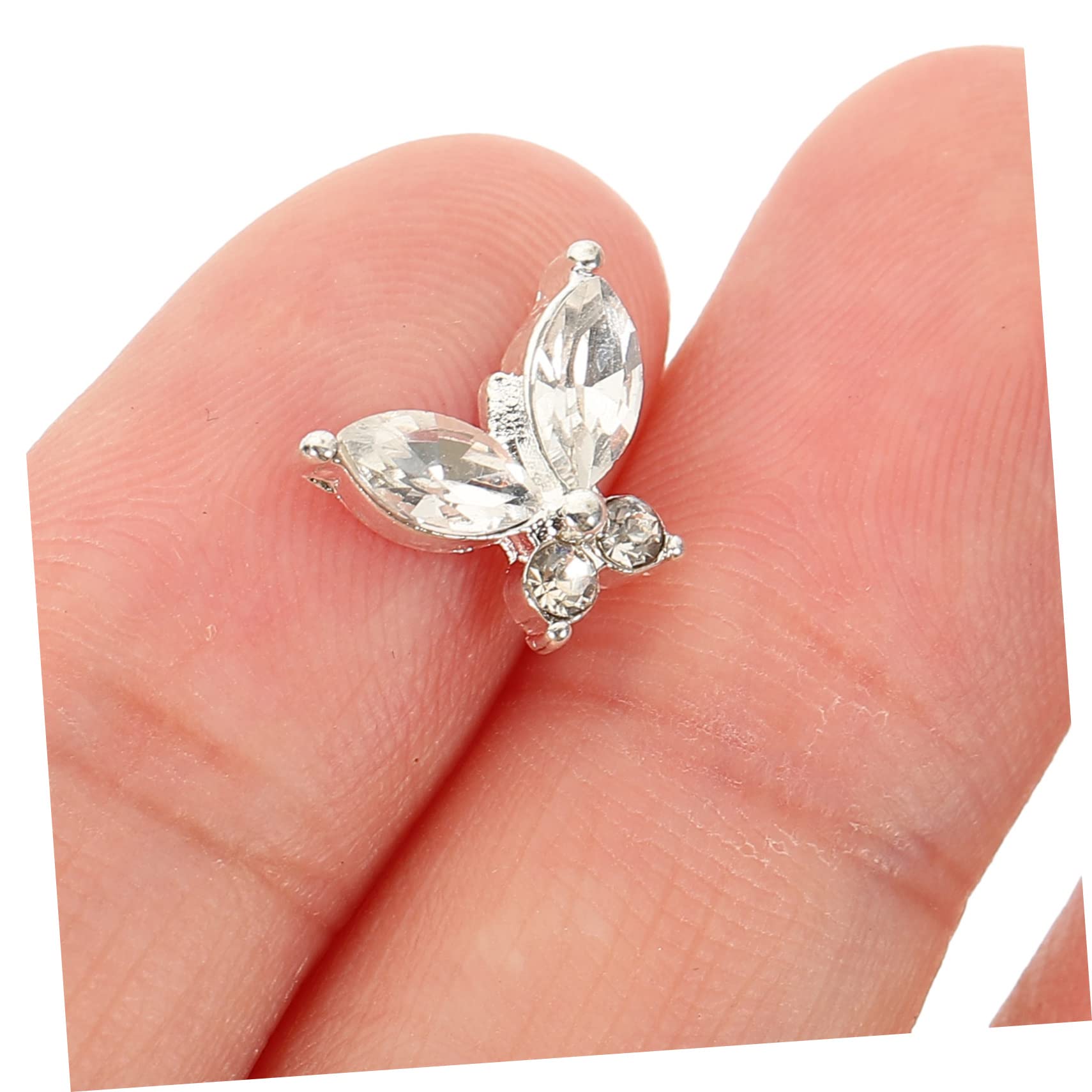 80 piezas Nail Art Accesorios Clavos Colgante Arte de Uñas Pequeñas Piedras de Arte de Uñas Piedras de Manicura Accesorios de Navidad para Uñas Colgantes de Navidad