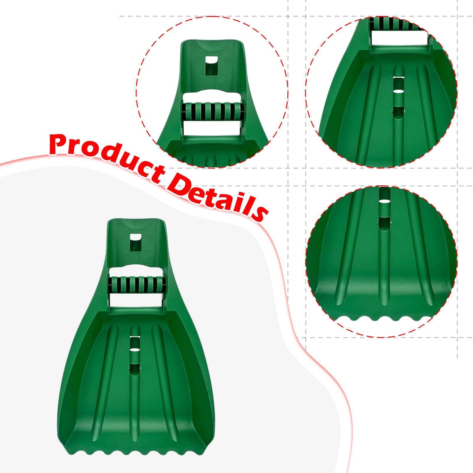 Set di 2 Raccoglifoglie da Giardino con Rastrello Manuale E Impugnatura Ergonomica.