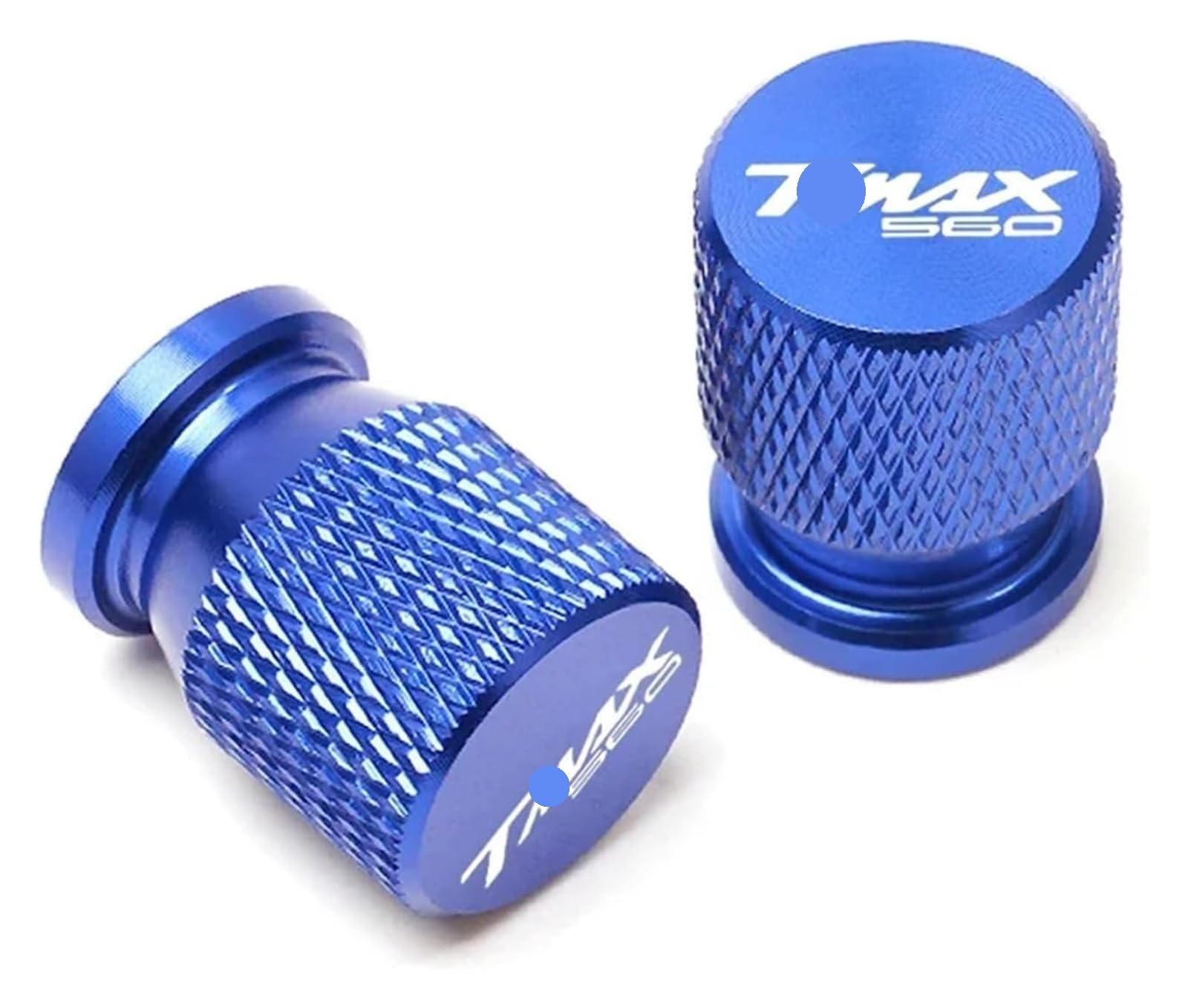 Compatible con T-MAX TMAX 560 560 T-Max560 TMAX560 2020-2024 Nueva Motocicleta CNC Válvula de neumático Puerto de Aire Tapa de vástago Accesorios de Enchufe(Blue)