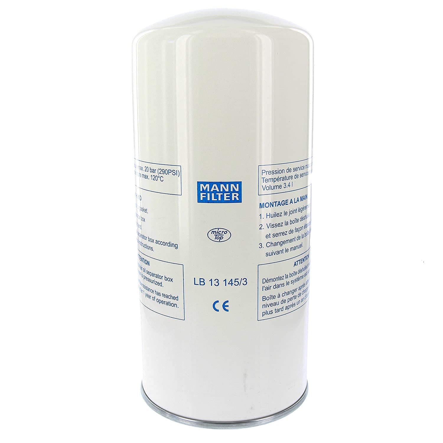 Industrial Service Solutions Aftermarket Chicago Pneumatic 6221372500 Air/Oil Separator | Replacement Part | Spin-On Type | for Compressed Air Equipment & Systems