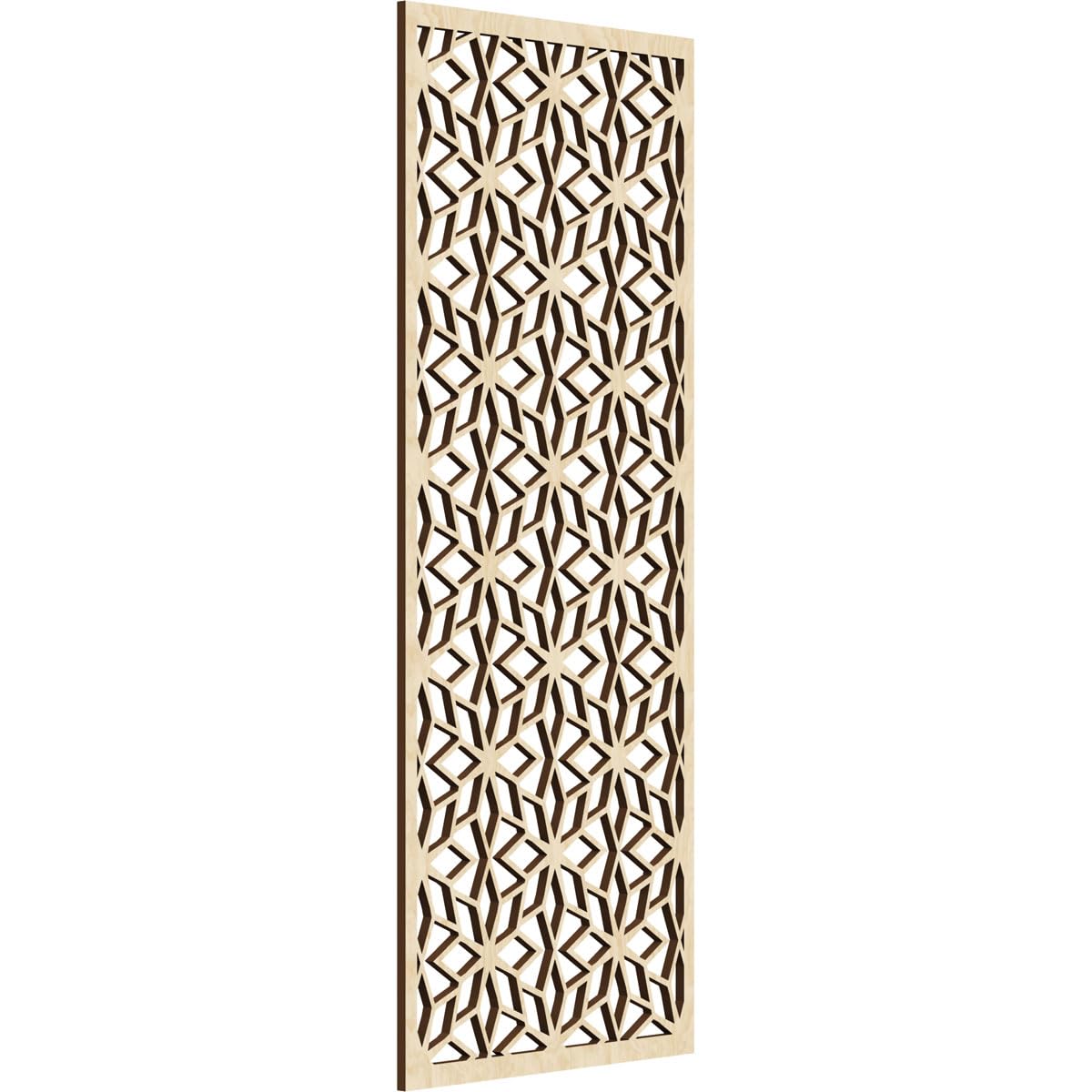 Lake Decorative Pierced Fretwork Wood Wall Panels, 17 3/8"W x 44 3/8"H x 3/8"T, Birch
