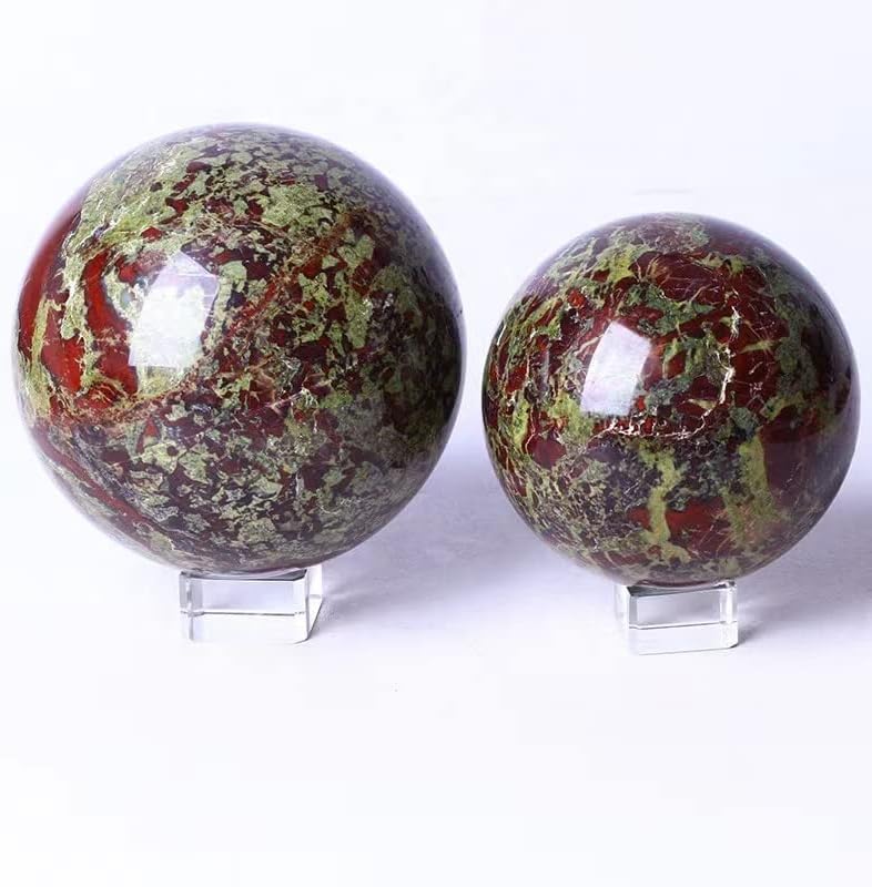 Bola de cristal curativo natural pulida enorme esfera de piedra de sangre de dragón manualidades de cristal para decoración del hogar 1 unidad