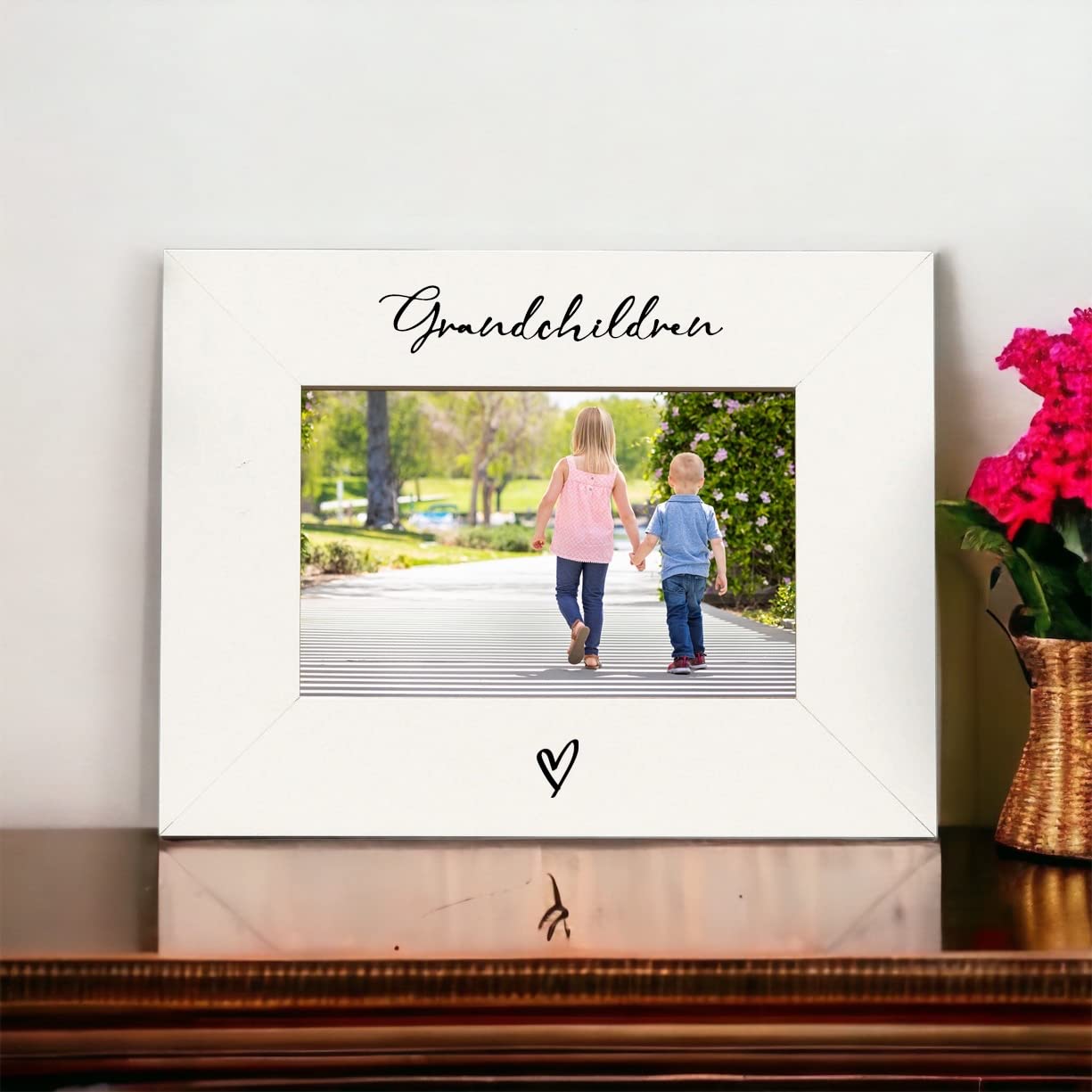 White 6x4 Landscape Picture Photo Frame Grandchildren