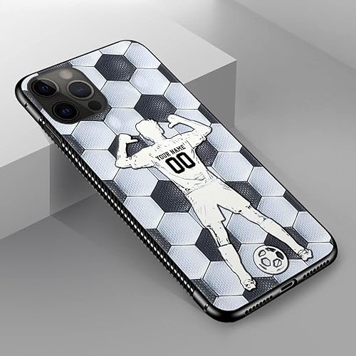 Miniatura 5 de DAIZAG Funda compatible con iPhone 12 Pro Max, funda deportiva personalizada para hombres y niños, regalo de número de nombre personalizado, regalo