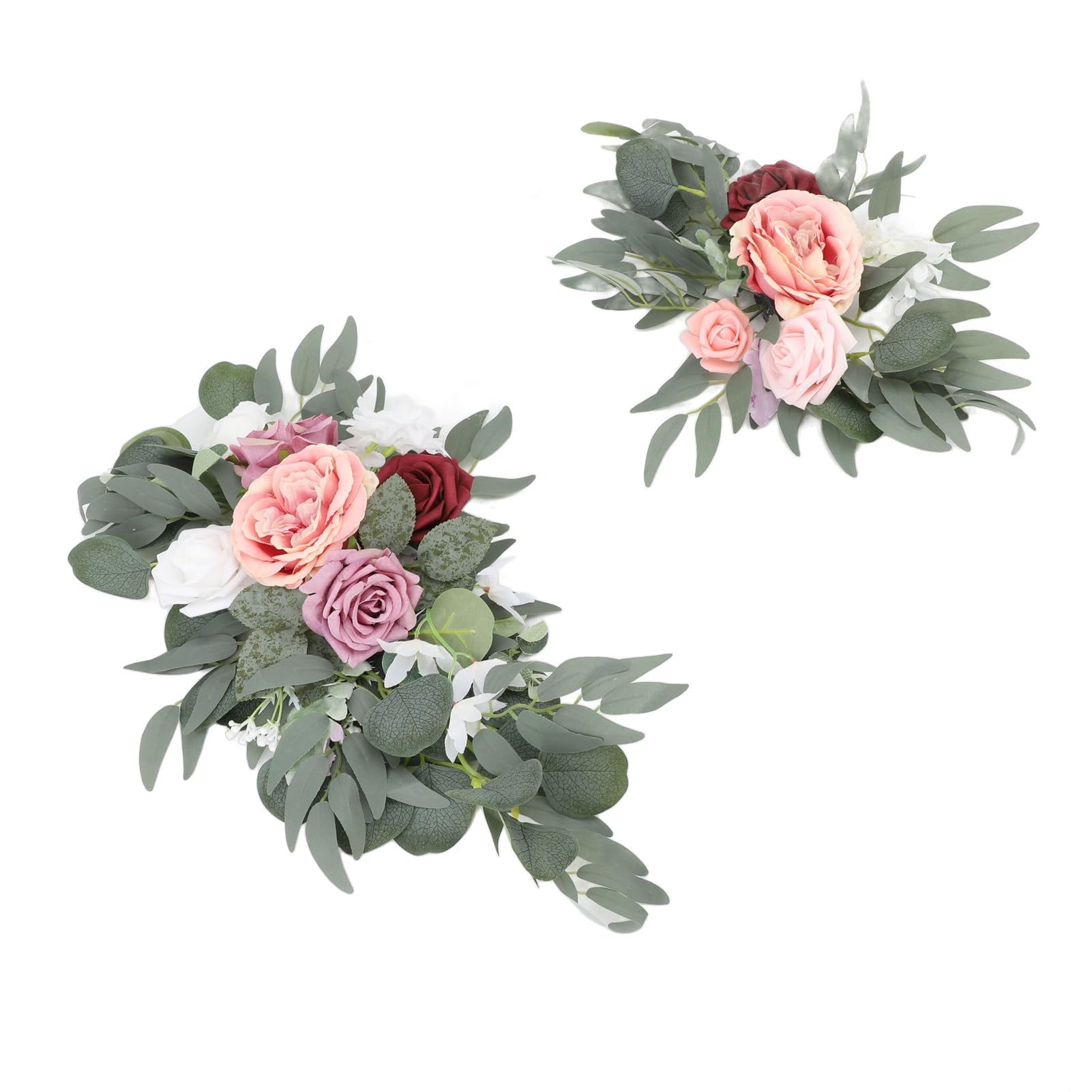 Fleurs d'arche de mariage pour cérémonie extérieure et décoration de salle