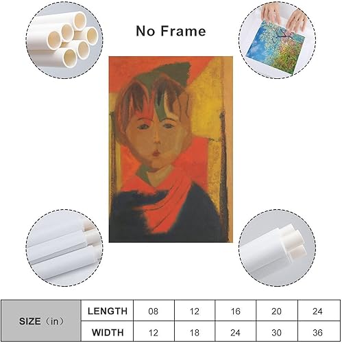 Miniatura 2 de LEIZHAN Julio Rosa Del Valle Carmencita - Lienzo grande impreso con pinturas famosas para oficina, hogar, pared, arte de pared, pósteres de lienzo,