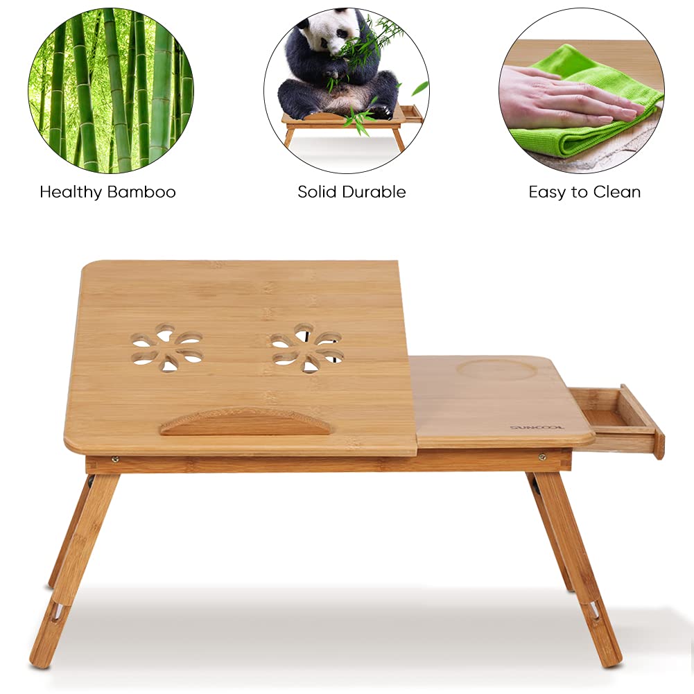 Folding Laptop Desks,Portable Computer Table with Ventilation Holes