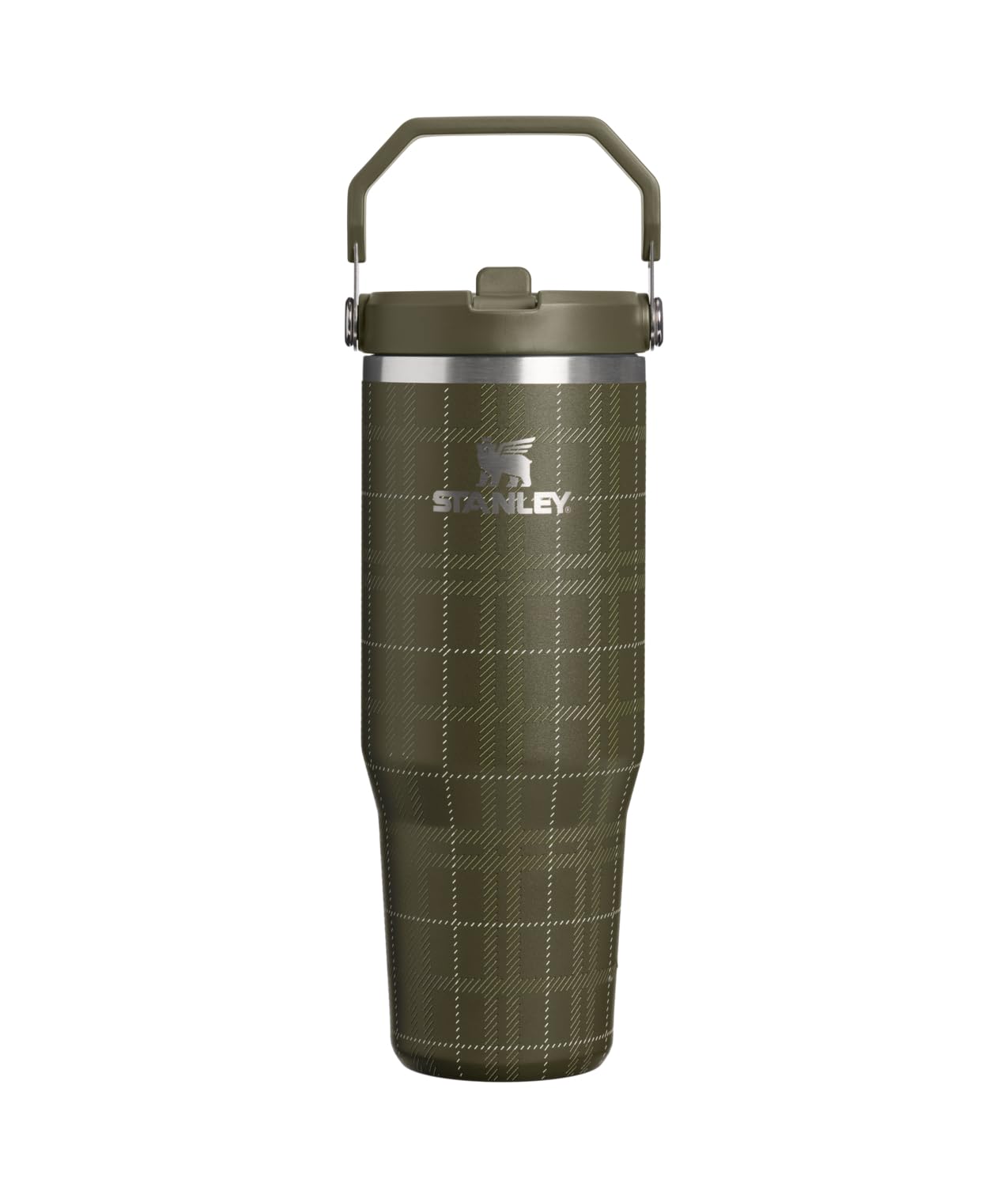STANLEY IceFlow 2.0 Flip Straw Tumbler, 30 oz, Peat Moss Plaid