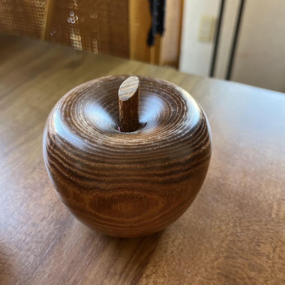 Amazon | 家の守り槐えんじゅの木手作りのコップとりんご | ノー 
