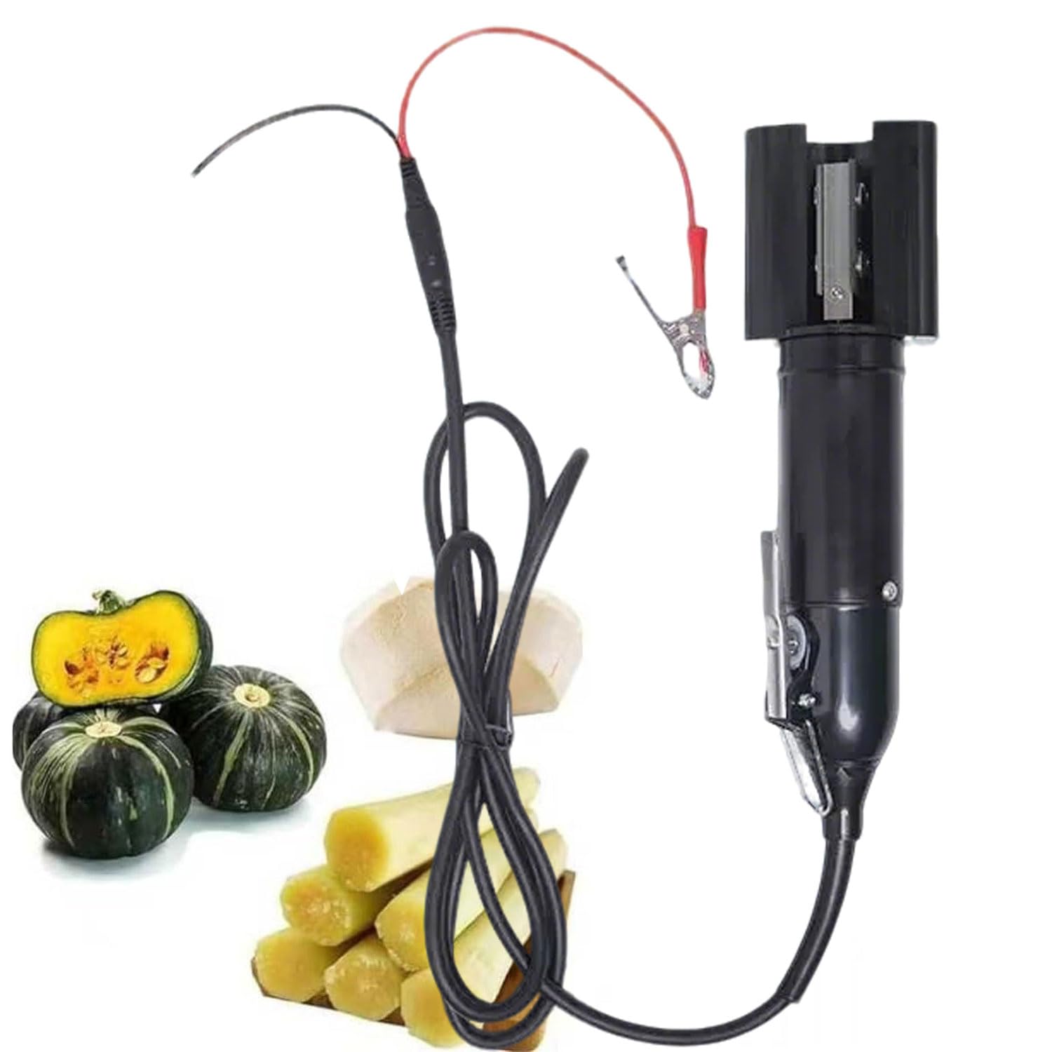 JOSBY Automatic Sugarcane Scraping Machine, 120W Commercial Electric Peeler, Coconut Peeler, Precise Peeling, No Damage To Fruit, 1000-10000 Rpm, for Coconut, Pumpkin, Winter Claw, Taro, Pineapple