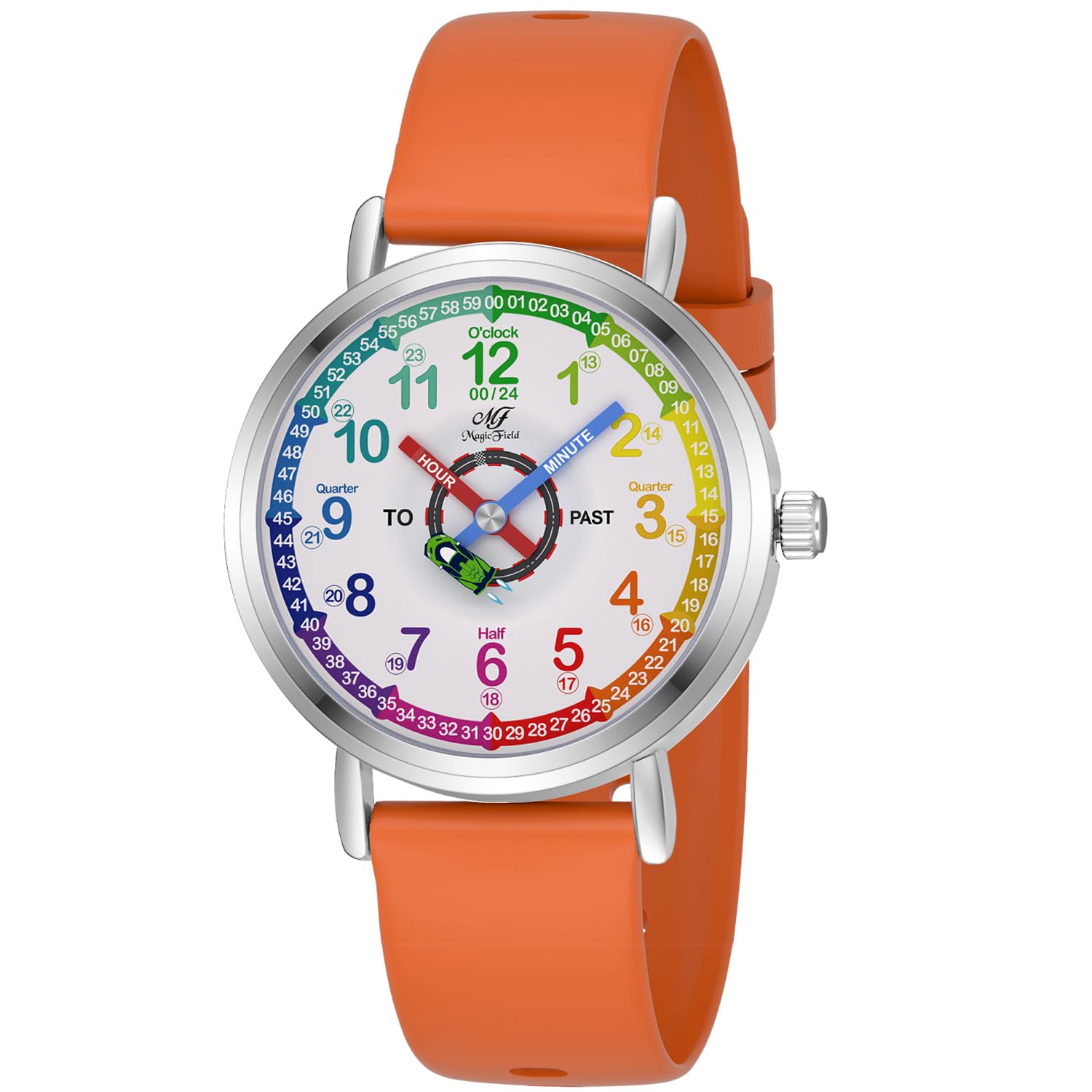 ManChDaKids Learning Analog Watch for Girls Boys Analog Watch Time Teaching Watch for Childrens Toddler Kids 8-12 Tell Time Watch