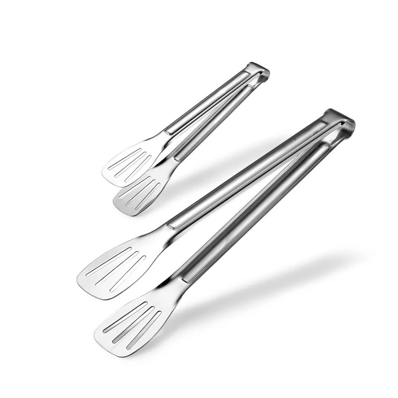 Pinzas de Cocina Pinzas de Acero Inoxidable para Alimentos Utensilios de Cocina Pinza anticalor para Pan Buffet Cocinar Postres de repostería (14 Pulgadas)