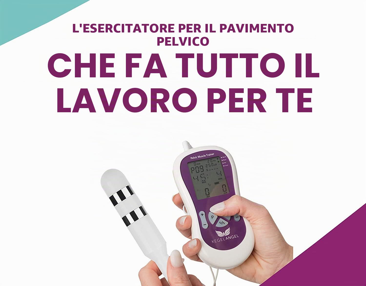 Dispositivo Elettronico Esercizi Kegel – Stimolatore Automatico Molto Meglio Di Palline Vagine Per Tonificare Pavimento Pelvico Muscoli Vaginali – Contro Incontinenza Migliora Salute E Vita Sessuale