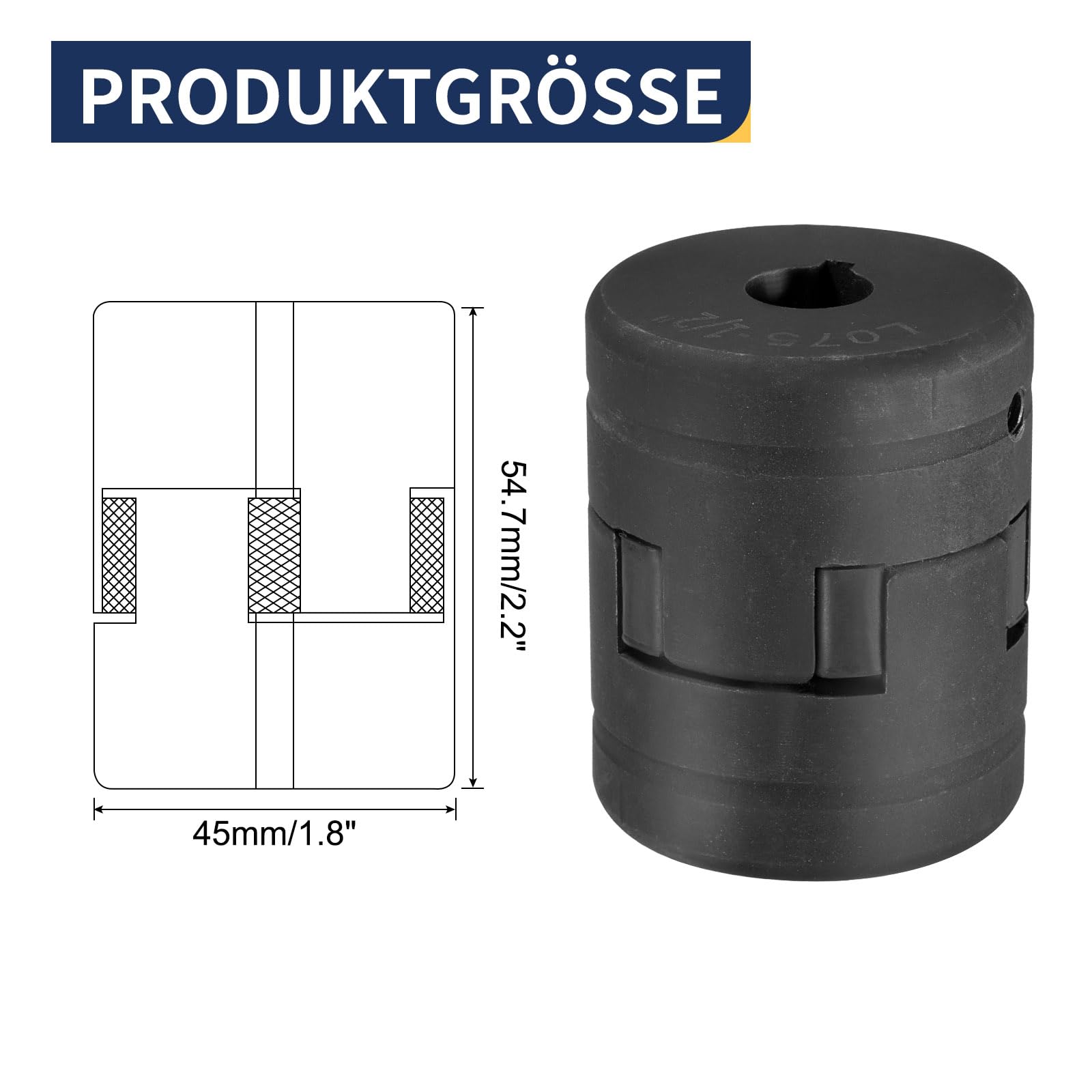 Flexible Couplers - L-Jaw Coupling Set for Log Splitters -2