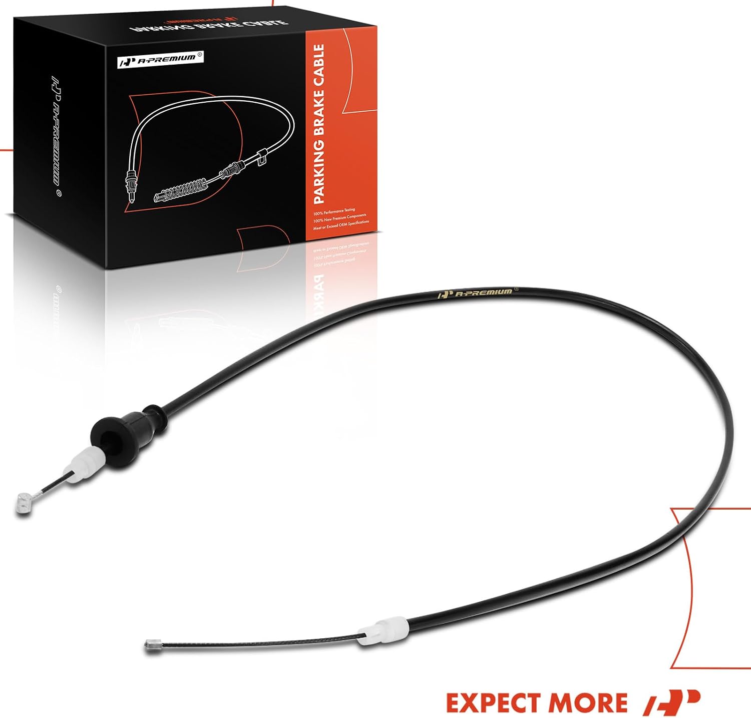A-Premium Front Driver or Passenger Side Parking Brake Cable Assembly Compatible with Dodge, Chrysler Models: Grand Caravan 2006-2007, Town & Country 2006-2007 - Replace# 4721310AE, 4721310AC