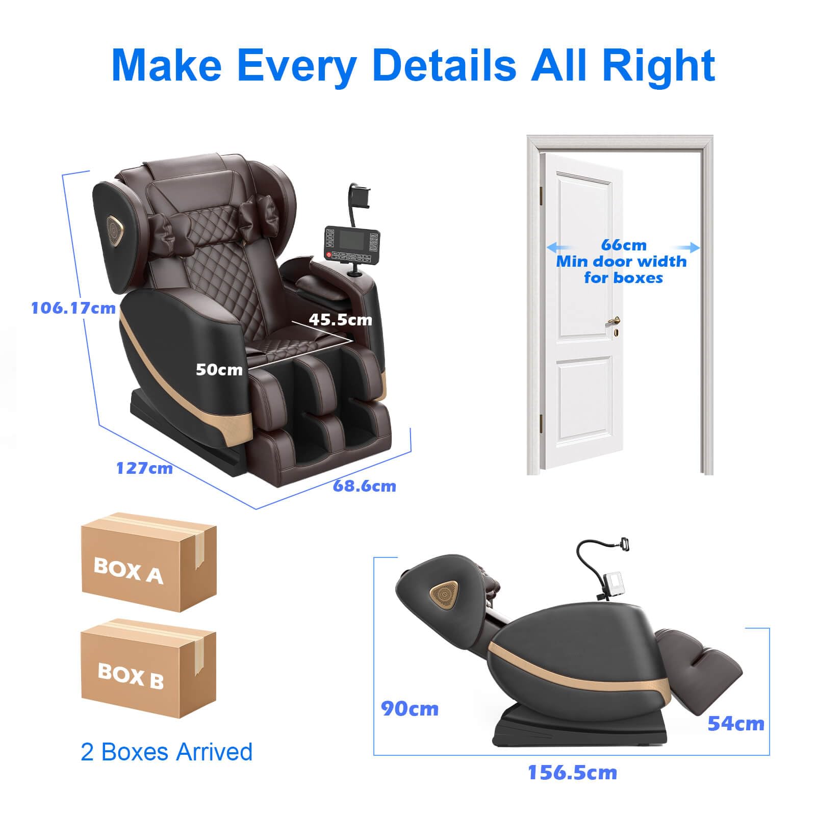 F FURNIMAT Massagesessel Ganzkörper, Zero Gravity Relaxsessel Massagestühle mit Taillen- und Beinheizung, Komfort-Airbags, Fußrollen, 10 Massagerollen, Bluetooth-Lautsprecher, Fernbedienung