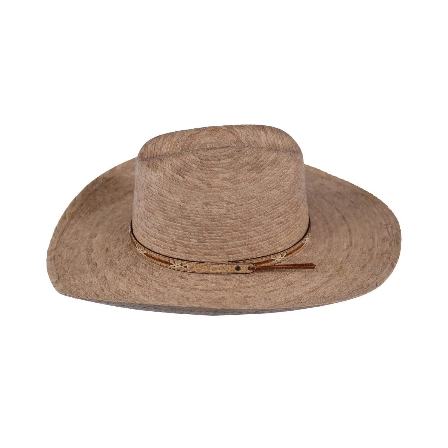 Outback Trading Lone Tree Summer Breathable Lightweight Palm Straw Outdoor Cowboy Hat, Natural, Medium