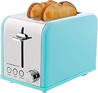Vista 1 de OVENTE Electric Toaster Machine with 6-Shade Browning Selector Setting, Compact Design and Removable Crumb Tray, 700W Power Perfect for Toasting