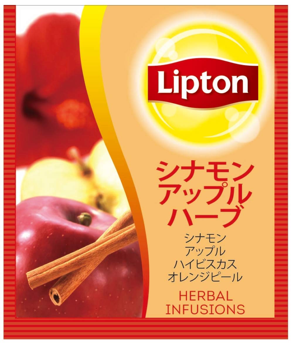 Amazon | リプトン シナモンアップルハーブ アルミティーバッグ 2.1