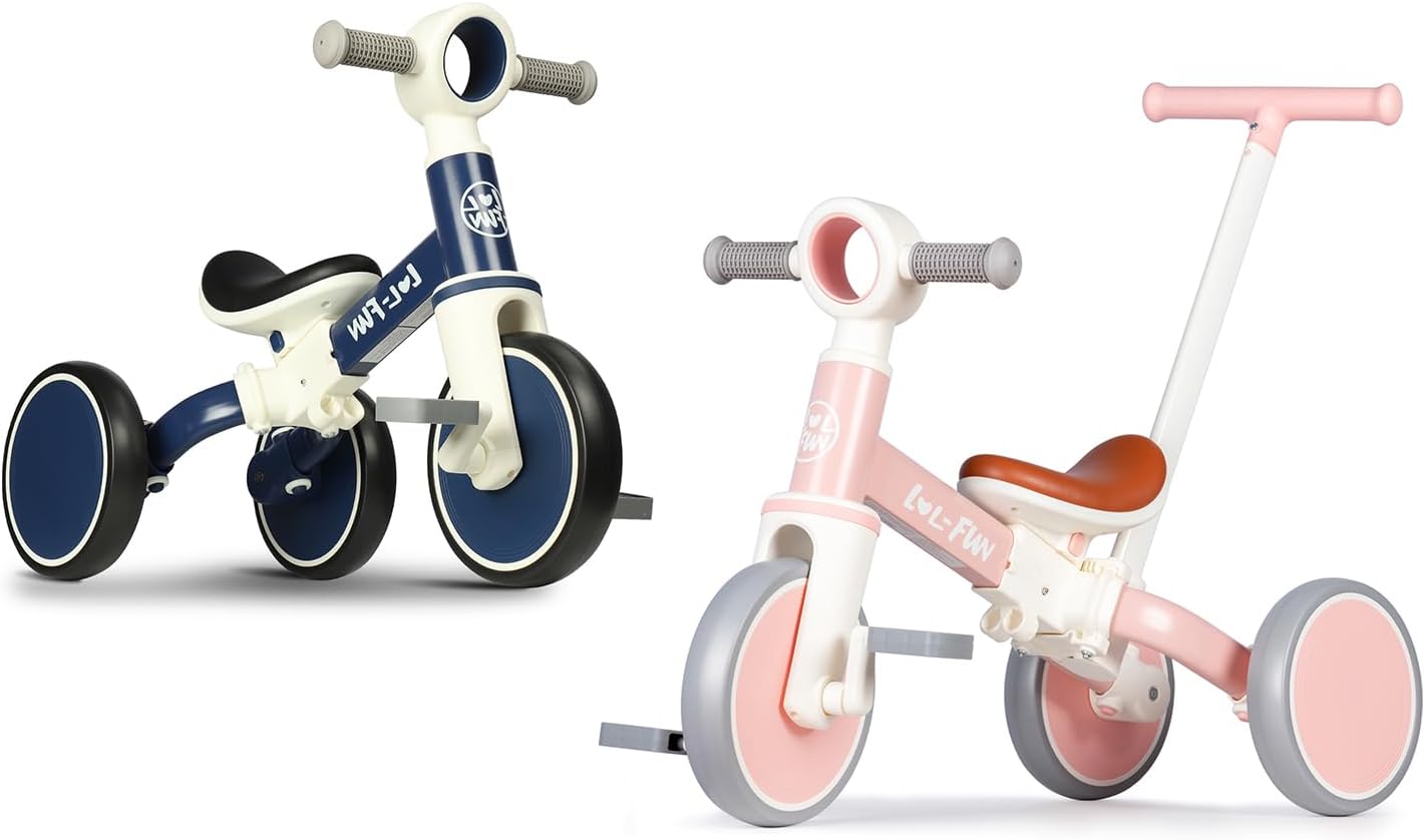 Tricycle Bundle - Blue & Pink with Handle