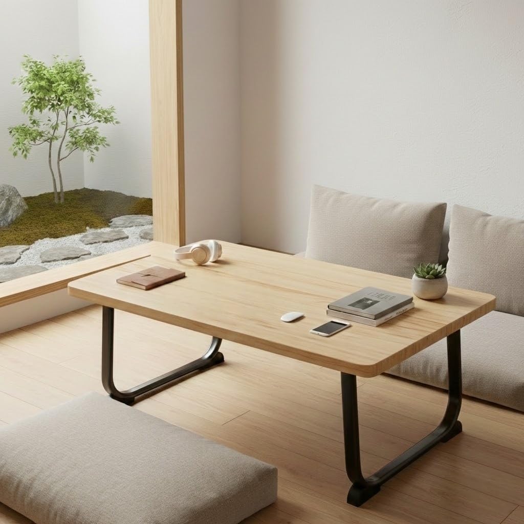 牧小苫＼ｍｓｍｒ折りたたみローテーブル 60×40×高さ28cm ベッドテーブル…