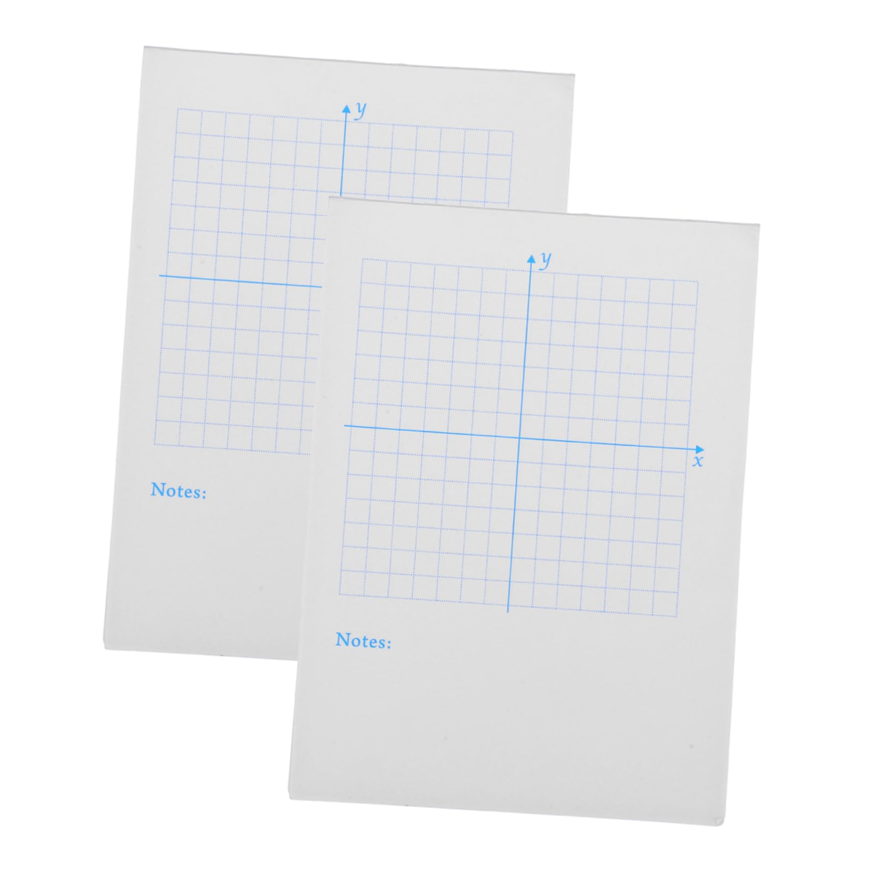 Operitacx 4 Pezzi 2 Quaderno degli assi coordinati blocco di carta a griglia foglio da disegno di matematica carta grafica fornitura di matematica fornitura di disegno bianca
