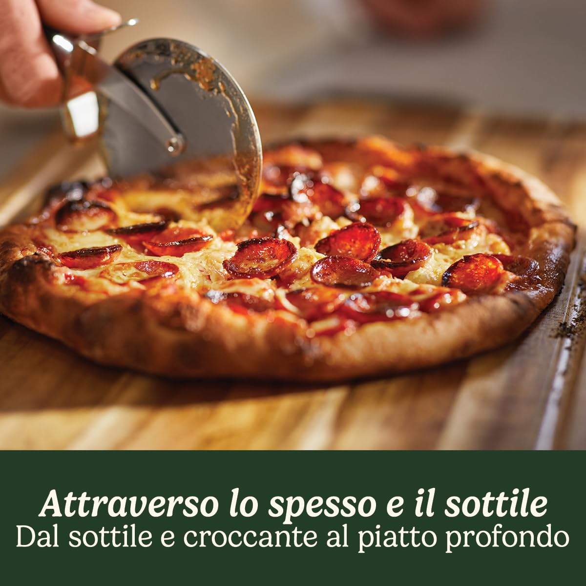 Cuisinart Forno per Pizza | Per uso interno, Gusto a legna in 5 minuti, Kit Pizza Incluso: Buccia per Pizza, Taglierina, Pietra e Piatto Profondo, Tempo e Temperatura Regolabili Fino a 400°C Spina EU