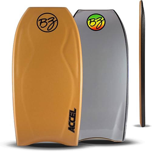 BZ Bodyboards - Accel Pro Board - Crescent Tail, Slick Bulbs, Contoured Deck Cutting Edge, High Performance - Advanced Riders