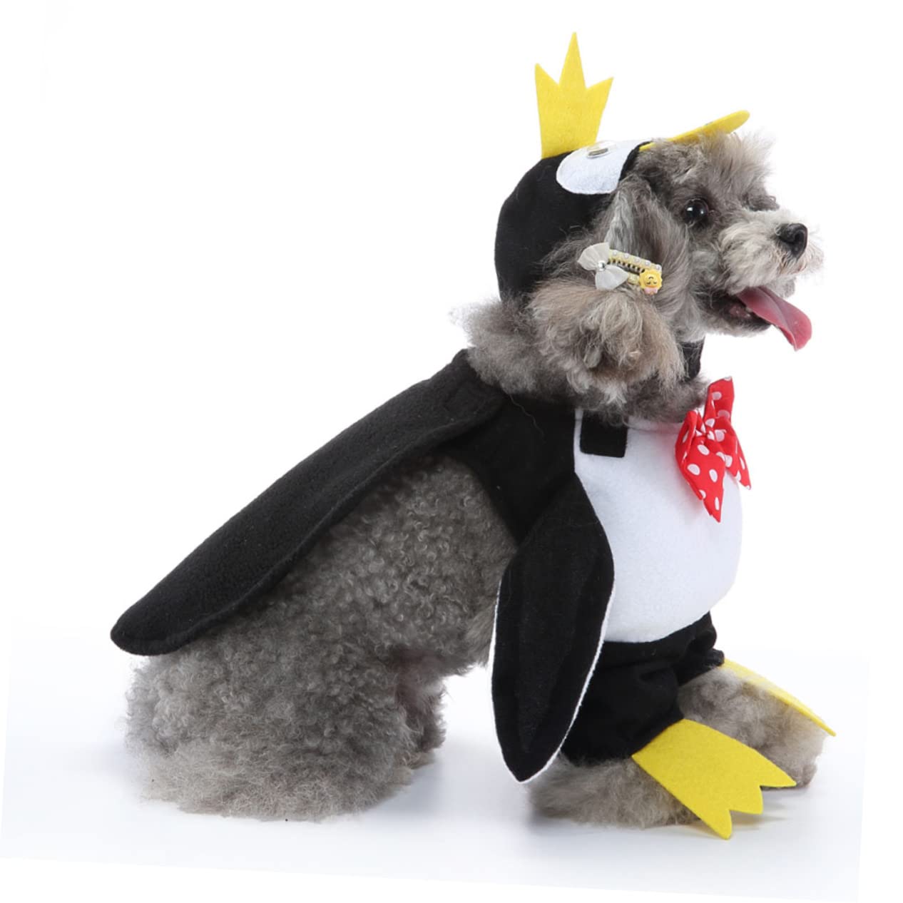YARNOW 2 Set Pet Trasformazione Costume Halloween Pet Costume Cane Del Capo Cat Pinguino Mantello Animale Del Fumetto Costumi Del Cane Pinguino Costume Del Cane Costume Di Babbo Natale