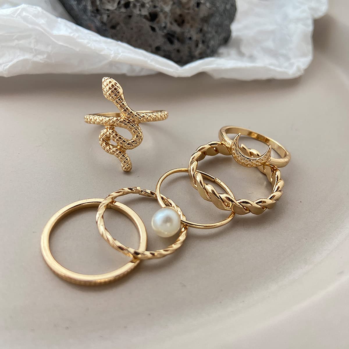 Stackable Rings Set - Style 9
