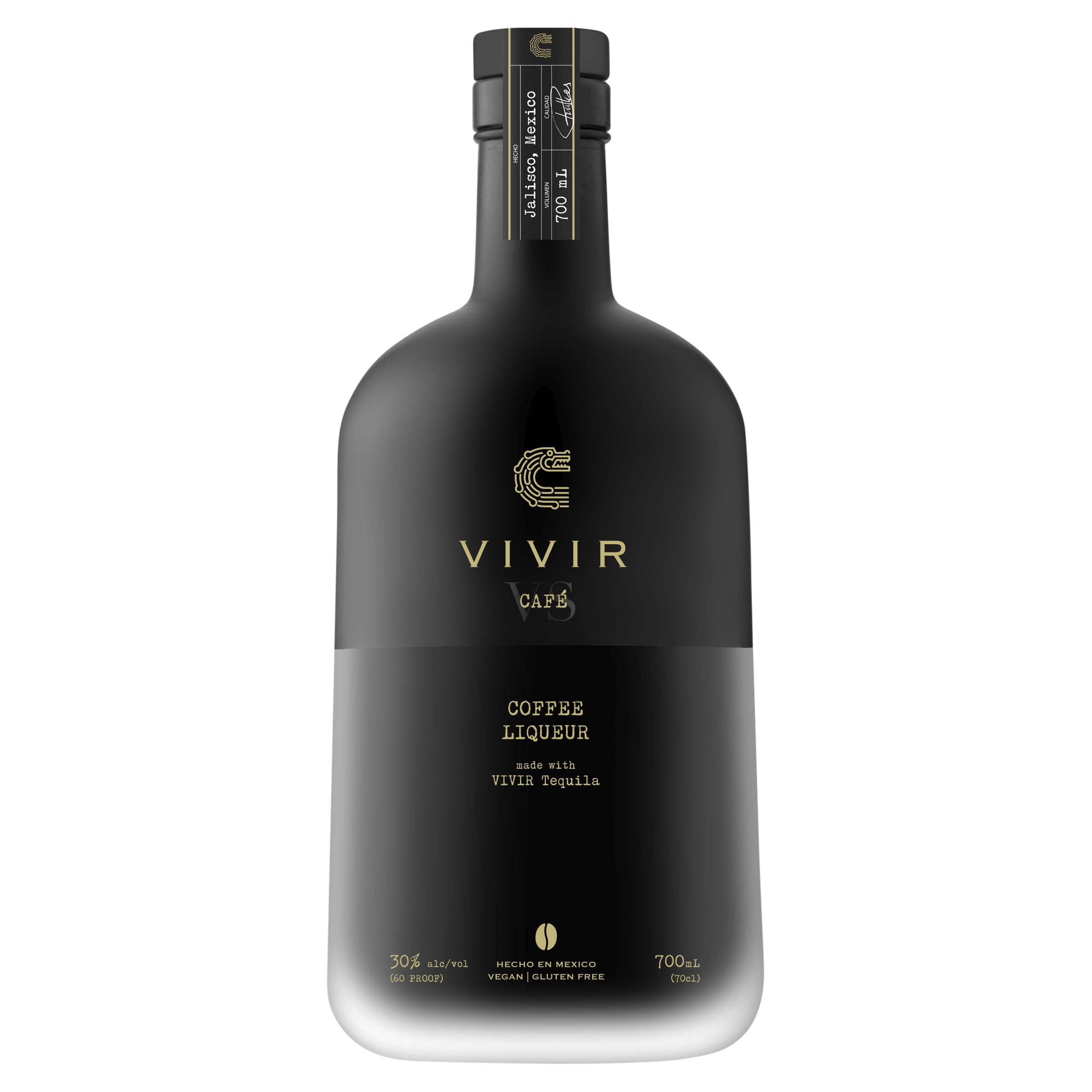 VIVIR Café VS - Coffee Liqueur Made With VIVIR Tequila Blanco 100% Blue Weber Agave, Mexican Coffee Beans & Piloncillo, Intense & Aromatic Coffee With A Subtle Agave Finish, 70cl, 30% ABV