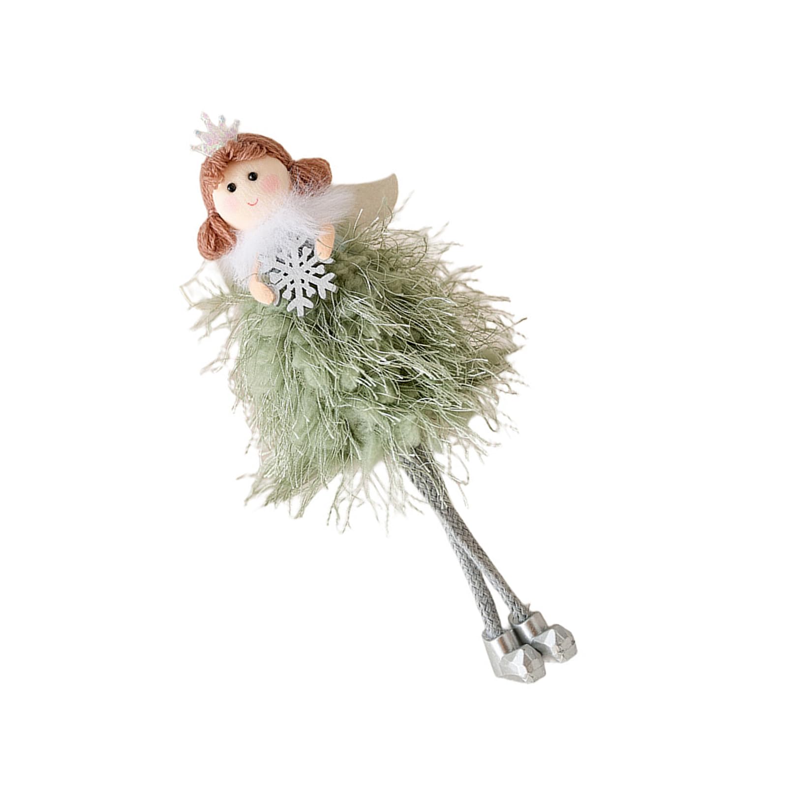 Snowflake Princess Christmas Tree Ornament Fabric Decoration for Home Festival Holiday Decoration Christmas Tree