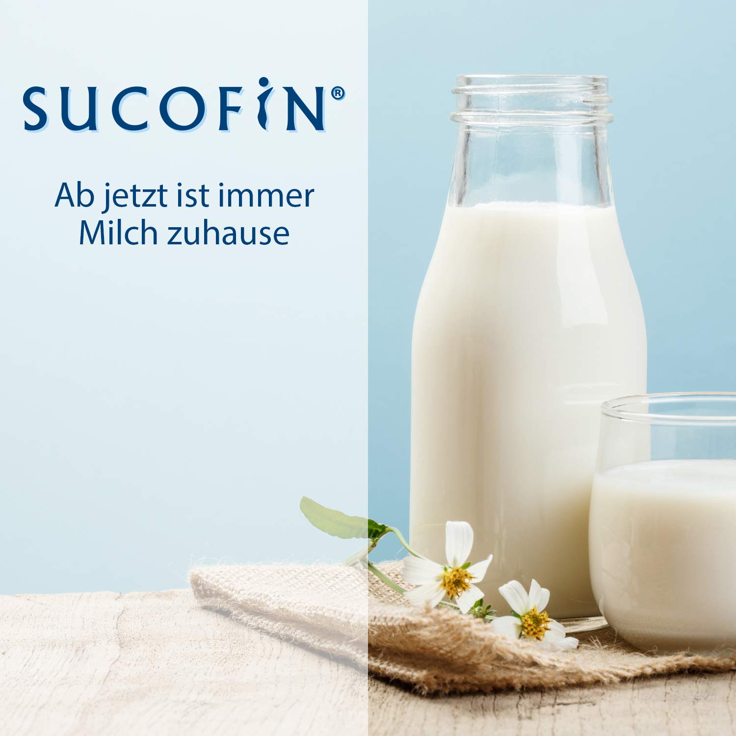 SUCOFIN Magermilchpulver 9 x 250 g, Ideal als Kaffeeweißer und zum Backen, Das Milchpulver ist leicht löslich, reich an Nährstoffen und lange haltbar