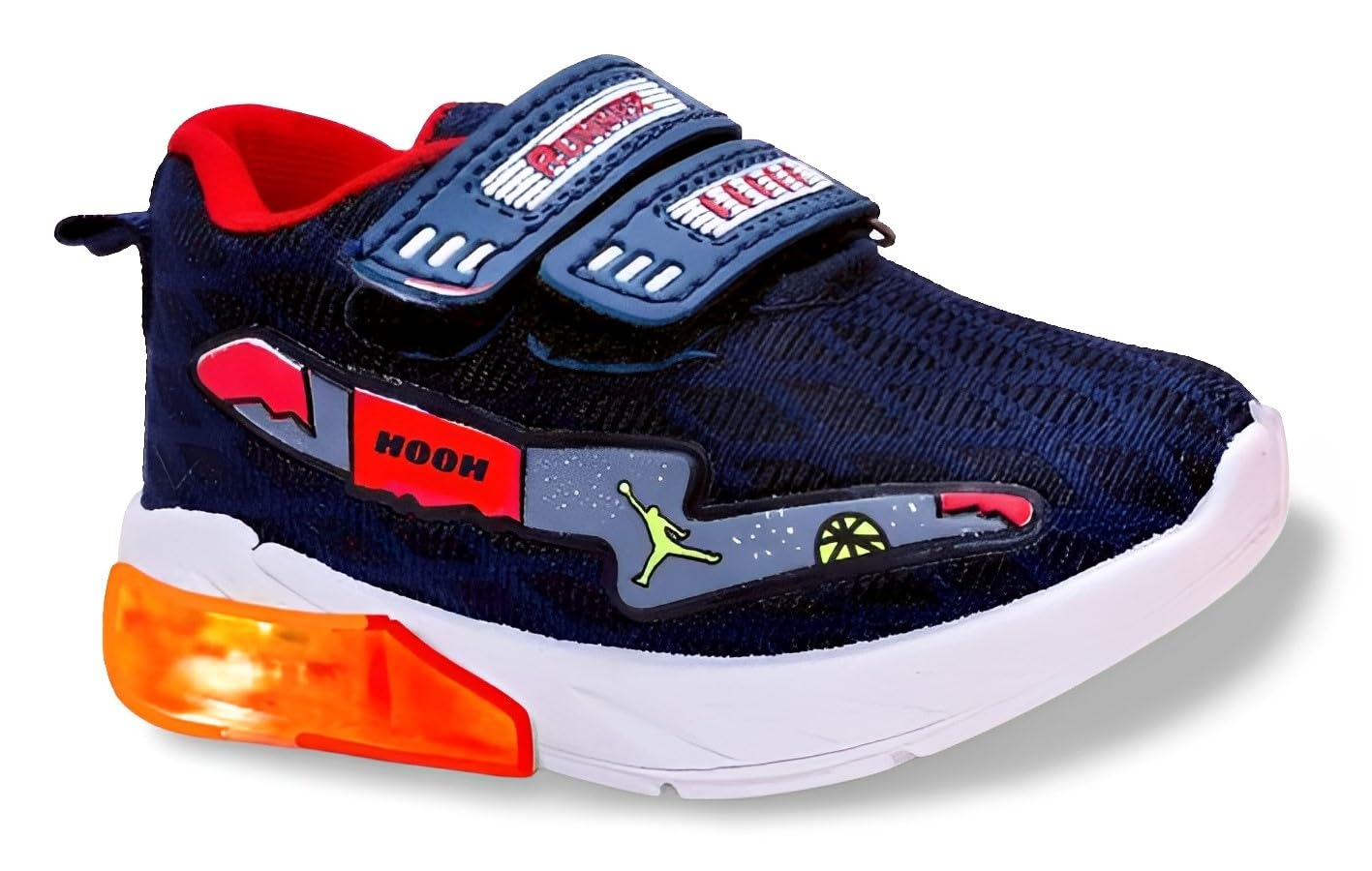 hooh-now comfort in fashion HOOH Kids Unisex Baby Boys and Baby Girls LED Light Walking Shoes for 12 Months to 6 Years-picture-36