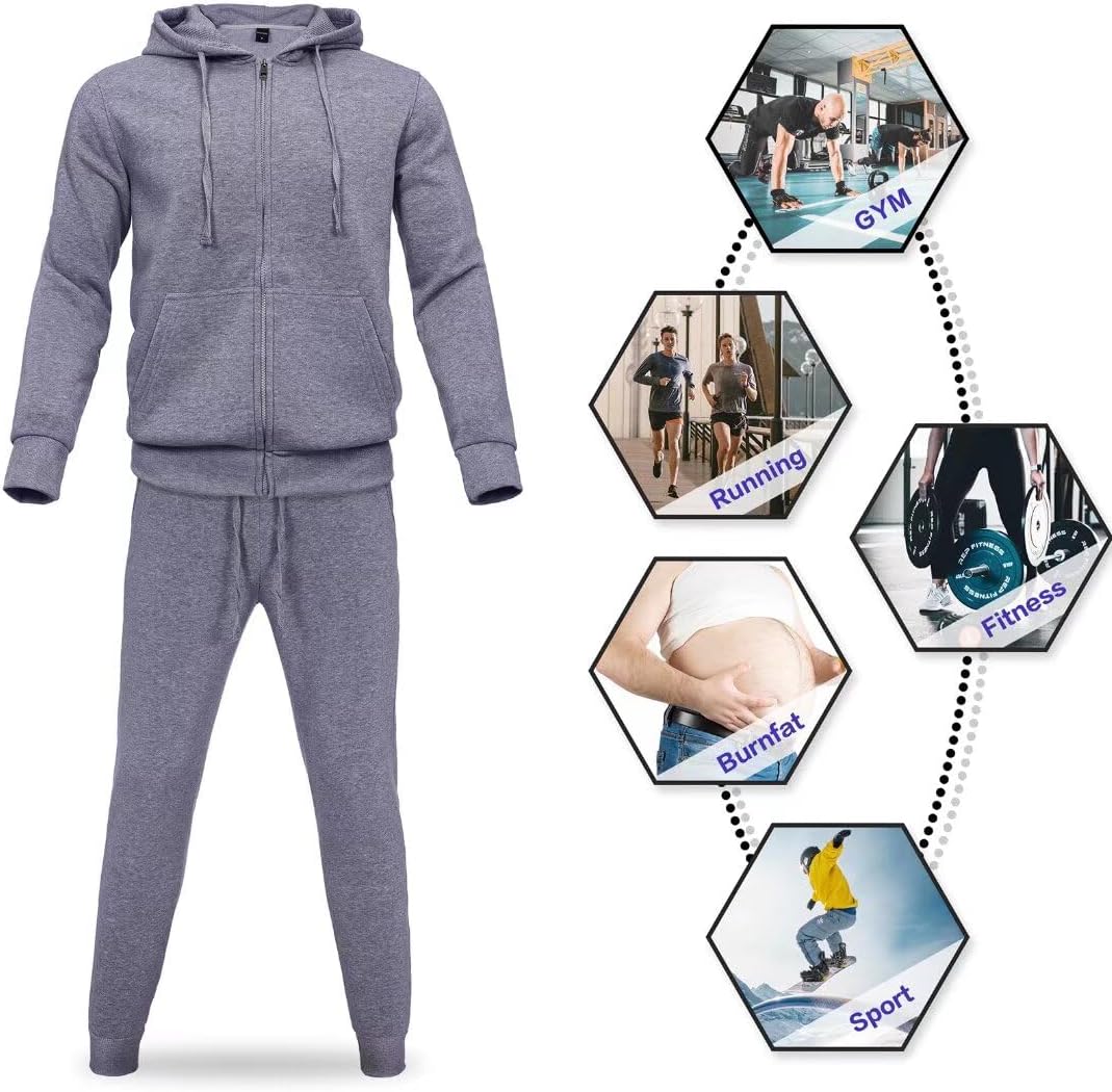 Zusmen Tracksuit Mens, Track Jackets and Pants 2 Piece Outfit - Image 3