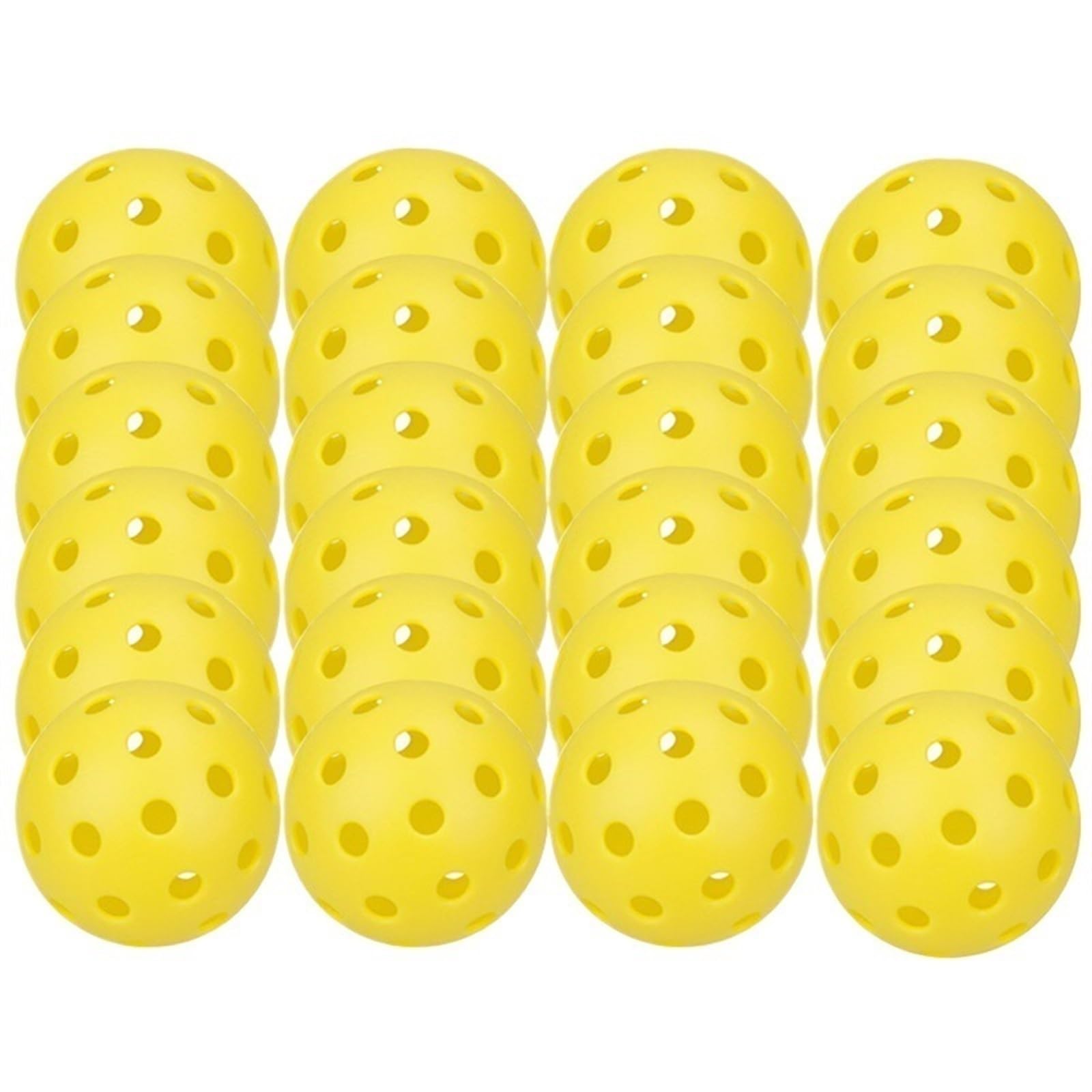 Pickleball, 74 mm, langlebig, 40 Löcher, for den Außenbereich, 6/12/24 Stück, Pickleballs 26 g, Outdoor for Wettkämpfe, Pickleball-Packungen mit Pickleballs