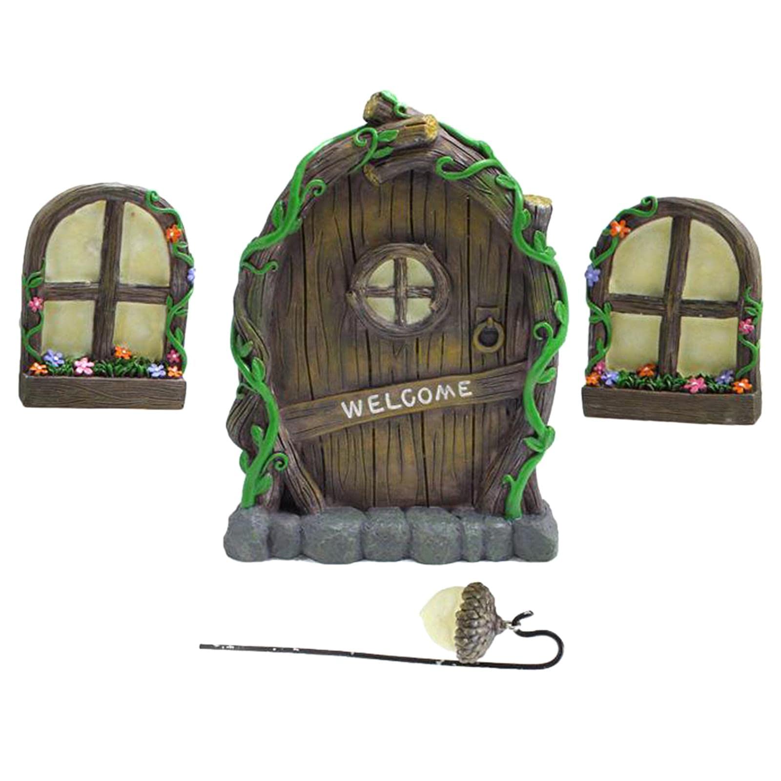 Fenêtre et porte miniatures féeriques cadeau idéal pour passionnés de jardinage