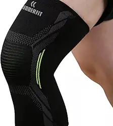 Joelheira de Compressão Armor Ortopédica Elástica Profissional para proteção e recuperação do joelho Premium Rubber Fit (Verde, Médio)