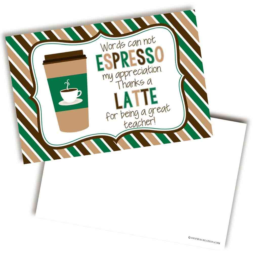 amazon-com-thanks-a-latte-coffee-themed-teacher-appreciation-blank-postcards-to-send-to-your-child-s-teachers-4-x6-fill-in-notecards-by-amandacreation-20-office-products for Thanks A Latte Teacher Free Printable Amazon.com : Thanks A Latte Coffee Themed Teacher Appreciation Blank Postcards To Send To Your Child's Teachers, 4